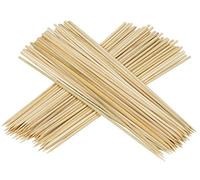 SHATCHI 100 Pcs (30cm) Bamboo Skewers Shish Kebab, Biodegradable Wooden BBQ Sticks for Meat, Fruit,Grilling,Barbecue,Candy Floss,Cocktails,Platters, Brown