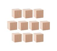 100 Pcs 30mm Unfinished Blank Wooden Blocks, Solid Smooth Wood Cubes for DIY Crafts, Painting, Home Decor