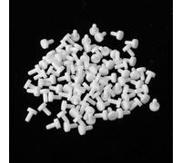 100 PCS 3mm Rubber Hole Plugs White Hole Cover Caps Rubber Screw Holes Plug Round Button Plug White Soft Screw Holes Cover for Cabinet Cupboard Shelves Plate Furniture Hardware(0.9×0.7×0.3 cm)