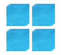 100 Pcs 4.72×4.72in（12×12cm） Extra Large Food Wrapping Papers, Square Aluminum Foil Sheets For BBQ Bakery Pastries, Big Candy Chocolate Packaging, Gift Wrap Part(Size:Smooth surface,Color:Blue)