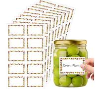 100 Pcs 40 x 60mm Jam Jar Labels, Jam Labels for Jars, Freezer Labels, Self-Adhesive Easy Peel, Waterproof Food Label Stickers with Easy Write Surface for Kitchen Food Bottle Preserves Containers