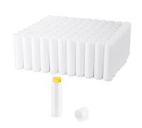 100 Pcs 5.5ml Bulk Empty Lip Balm Tubes Refillable Plastic Lip Gloss Container Travel Lipstick Tubes Chapstick Tubes Holder For DIY Homemade Lip Balm (white)