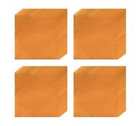 100 Pcs 5.9×5.9in（15×15cm） Extra Large Food Wrapping Papers, Square Aluminum Foil Sheets For BBQ Bakery Pastries, Big Candy Chocolate Packaging, Gift Wrap Pa(Size:Orange peel surface,Color:Orange)
