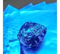 100 Pcs 5.9×5.9in（15×15cm）Jumbo Extra Large Food Wrapping Papers, Square Aluminum Foil Sheets For BBQ Bakery Pastries, Big Candy Chocolate Packaging, Gift Wrap P(Size:Smooth surface,Color:Blue)