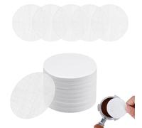 100 Pcs 51mm Round Coffee Filters, Luoqun88 Coffee Filters Papers, Micro Paper Filters for Espresso and Coffee Makers, White - Professional Filtration, Food-Grade Safe, Easy Disposal