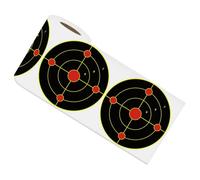 100 Pcs 6 in Splatter Shooting Stickers, Adhesive Reactive Target Stickers with Instant Feedback, Fluorescent Yellow for Rifle Practice