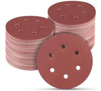100 PCS 6 Inch Sanding Discs 150 Grit, 6 Hole Hook and Loop Sandpaper, Round Orbital Sand Paper Discs for Sander