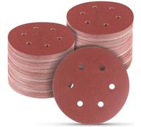 100 PCS 6 Inch Sanding Discs 320 Grit, 6 Hole Hook and Loop Sandpaper, Round Orbital Sand Paper Discs for Sander