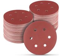 100 PCS 6 Inch Sanding Discs 400 Grit, 6 Hole Hook and Loop Sandpaper, Round Orbital Sand Paper Discs for Sander