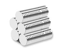 100 Pcs 6 mm x 2 mm Strong Magnet,Fridge Magnets,Mini Extra Strong,Whiteboard,Neodymium,Round,for Whiteboards, Fridge, Crafts