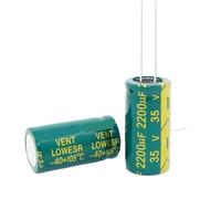100 PCS 68UF 1000UF 1500UF 2200UF 3300UF 250V 50V 35V 25V 13 * 25MM high-frequency low-impedance Electrolytic Capacitor(2200UF 35V)