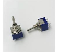 100 PCS 6mm 2 Position 6 Pin Toggle Switch 2A 5A 6A 250V Rocker Switch for Car Boat MTS202
