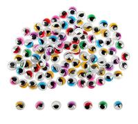 100 Pcs Adhesive Wiggly Googly Eyes With Eyelash Craft Accessory Mixed Color - 1cm Practical design