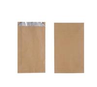 100 Pcs Aluminum Foil Hamburger Sleeves Small,Aluminum Foil Hot Dog Bags,Grease Resistant Serving Snack Bags For hot dogs, hamburgers, sandwiches, bagels (Brown)