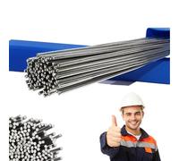 100 Pcs Aluminum Welding Rods, Universal Solution Welding Flux-Cored Rods, Low Temperature Easy Melt Aluminum Welding Rods, No Flux Required (2mm*33cm-50pcs)