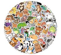 100 Pcs Animal Stickers for Adults, Cute Waterproof Vinyl Stickers Pack for Laptops & Water Bottles, Durable PVC Stickers for Journals & Room Decor