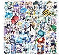 100 Pcs Anime Genshin Impact Stickers for Laptop,Bumper,Skateboard,Water Bottles,Computer,Phone,Anime Sticker Pack for Kids/Teen