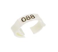 100 Pcs Anti-shedding Adjustable Buckle Poultry Foot Ring Laser Print Digital Label Chicken Duck Pigeon Leg Tag Identification for Chickens, Ducks, Hens, Poultry(Green)