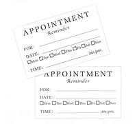 100 pcs Appointment Reminder Cards for Business, Hair Salon, Dental Office, Massage Therapist, Grooming, Hairdresser, Medical Doctors and More - Bulk Pack of Your Next Appointment Cards
