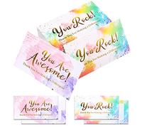 100 Pcs Appreciation Cards You Are Awesome Positive Affirmations Cards Personalised Paper Nurse Appreciation Gifts Watercolor Thank You Postcards for Employee Doctor Teacher Baby Shower Wedding