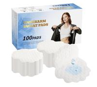 100 Pcs Armpit Sweat Pads,Odour Free & Ultrathin & Invisible - Comfortable Super Absorbent Pad,Sweat Free Armpit Protection for Outdoor Work Meeting