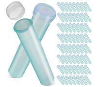 100 Pcs Arranging Clear Flower Stem Holders Waterproof Tubes