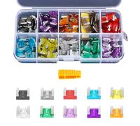 100 Pcs Auto Car Low Profile Blade Fuse Assortment Kit,Professional Blade Micro Fuses with Puller Tool for Car/RV/Truck/SUV/Motorcycle/Boat Fuse Replacement (2A/3A/5A/7.5A/10A/15A/20A/25A/30A/35A)