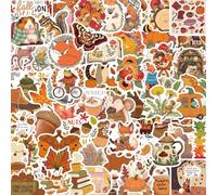 100 Pcs Autumn Stickers for Girls Boys Child AdultsTeens,Cartoon Autumn Stickers for Skateboard,Laptop,Water Bottles,Bicycle,Computer,PVC Waterproof Vinyl for Wall,Graffiti Stickers Pack