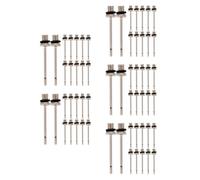 100 Pcs Ball Inflation Needles 5mm Thread Copper for Pumps | Side Vent Airflow, Silver Plated Finish, for Rugby and Kickballs, Spare Set for Equipment Managers