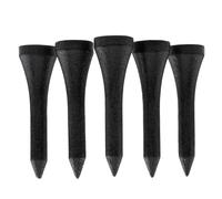 100 PCS Bamboo Golf Tees | Multiple Colours & Sizes | Eco Friendly & Sustainable Bamboo Golf Tees (38mm Black)