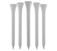 100 PCS Bamboo Golf Tees | Multiple Colours & Sizes | Eco Friendly & Sustainable Bamboo Golf Tees (54mm White)