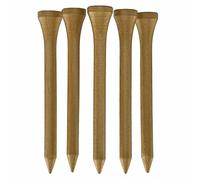 100 PCS Bamboo Golf Tees | Multiple Colours & Sizes | Eco Friendly & Sustainable Bamboo Golf Tees (70mm Gold)