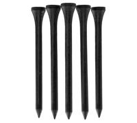 100 PCS Bamboo Golf Tees | Multiple Colours & Sizes | Eco Friendly & Sustainable Bamboo Golf Tees (83mm Black)