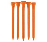 100 PCS Bamboo Golf Tees | Multiple Colours & Sizes | Eco Friendly & Sustainable Bamboo Golf Tees (83mm Neon Orange)