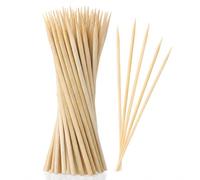 100 PCS Bamboo Skewers 15 cm - 3 mm Wooden BBQ Sticks for Kebab Grilling Appetisers Candy Apple Sausage