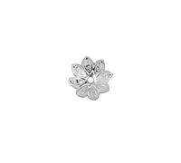 100 pcs Beautiful Bead 9.5 mm Flower Bead Caps for Jewelry Making Silvery