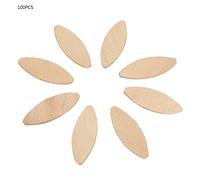 100 Pcs Beech Wood Biscuits, wood biscuits Crafted from Pure Solid Wood, wood biscuits for woodworking for Long-Lasting Joints, Tighter with Glue, Industry-Grade Manufacturing, 0#: 47 * 15 * 4mm, 10#: