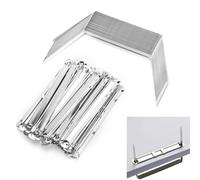 100 Pcs Binders File Clips, 80mm Prong Paper Fasteners Metal File Fastener Binder Clip Filing Strip Fastener Filing Clip for Office School Folder Binders