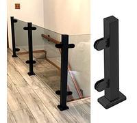 100 pcs Black Balustrade Posts, H-145cm/57.1in Corner Post for Deck, Railing, Fence - , Weather-Resistant, Easy Installat