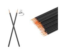 100 Pcs Black Disposable Eyeliner Brushs, Fine Point Eye Liner Applicator Cosmetic Eye Wands Makeup Brushes Tools For Home,Office,Dressing Room