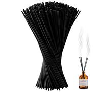 100 Pcs Black Reed Diffuser Sticks, 24cm x 3mm Fibre Reeds for Diffusers Thick Diffuser Reeds Sticks Black Diffuser Reeds,Fibre Reed Diffuser Refill Sticks for Home Spa Bedroom Office