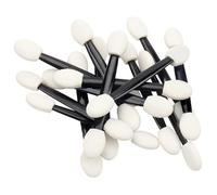 100 Pcs Black Small Eyeshadow Applicators Eye Shadow Sponge Applicator Sticks Eye Makeup Applicators Sponge Tip Make up Applicators Eyeshadow Brushes Eye
