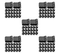 100 Pcs Black U Shaped Fender Fastener Clip for Auto Body Panels | Plastic and Metal Build, Strong Locking Grip, Textured Finish, for Trim Clips and Bumpy Drives