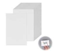 100 Pcs Blank Card Paper Postcard, A6 White, 350gsm, White Blank Postcards for DIY, Craft Projects, Individual Design