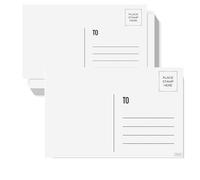 100 Pcs Blank Postcards White 4x6 Post Card, Blank Mailable Postcards Set Perfect for Craft Projects and for Designing Individual Postcards