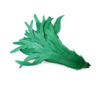 100 Pcs Blue Carnival Rooster Tail Feathers 25-30 Cm 30-35 Cm for Crafts Headdress Party Clothing Decor Grass EN8 30-35cm 100Pcs