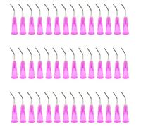 100 PCS Blunt Tip 18G 45 Degrees Bent Dispensing Accessories with Luer Lock for Precision Liquid Transfer Glue Applicator Crafting DIY