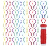 100 Pcs Bobbin Holder Clips for Bobbin Thread, Bobbins Thread Holder Clips Sewing Supplies for Spools in Vibrant Colors, Bobbins Organizer for Seamstresses, Quilters and Craft Enthusiasts