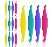 100 Pcs Braces Rubber Band Tool, Disposable Dental Elastic Rubber Bands Placers, Colorful Plastic Orthodontic Elastic Placers for Braces (Multicolor)