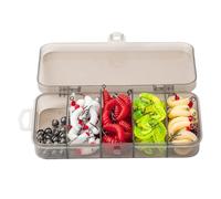 100 Pcs Breadworm Fishing Lures, Soft Fishing Lures Set of 100, Simulated Bass Lures Kit, Fishing Baits and Lures, Colorful Artificial Fishing Lures for Bass, The